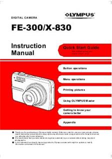 Olympus FE 300 Printed Manual